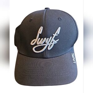 UNRL SWYFT Baseball Hat Black with White Embroidery M/L. Mid Pro